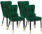 Bekrvio Esszimmerstuhl 4er Set, Samt Esszimmerstühle mit hoher Rückenlehne & goldenen Metallbeinen, Dining Chairs,Moderne Stühle für Esszimmer, Wohnzimmer oder Küche, Komfortsitz bis 150 kg