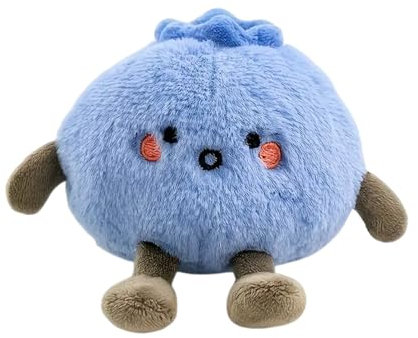 Generico Pelugate peluche - e leggero giocattolo di mirtillo di mirtillo | Soft Blueberry Plush Toy con il suo design affascinante e interessante | Giocattoli coccolosi per il trasporto ovunque