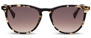 Kapten & Son Sonnenbrille Rome Crystal Tortoise Brown | Sonnenbrille Damen Braun mit Sonnen- und UV-Schutz | Für schmale bis mittlere Kopfgrößen | Stylische, runde Gläserform | Goldene Akzente