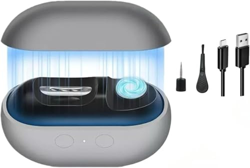 Coupe Ongle Electrique Pied, 2026 Neu Appareil de Soin des Ongles Rechargeable et Silencieux sans Fil avec Lumière LED, Coupe Ongle Électrique pour Personnes Âgées (Gris)