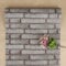 FENTIS Removible Papel de Pared Adhesivo Papel de Pared Decorativo Pegatina de Pared de Ladrillo Estilo Retro Rollo de Papel Mural Apto Para Decoraciones de Vivienda Alquilada