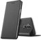 Verco Handyhülle für Mate 20 Lite, Premium Handy Flip Cover für Huawei Mate 20 Lite Hülle [integr. Magnet] Book Case PU Leder Tasche, Schwarz