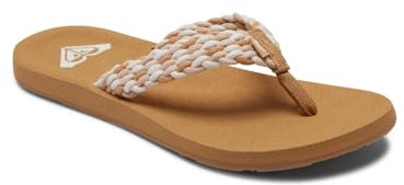 Roxy Porto, Chaussures de Plage & Piscine Femme, Blanc (Natural Nat), 41 EU