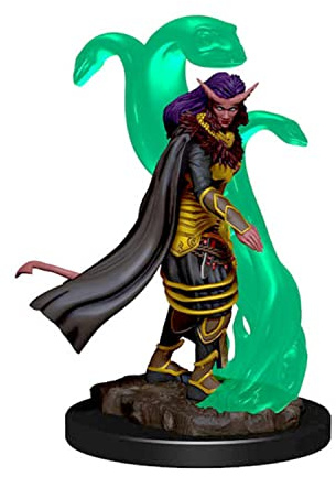 WizKids Neca - D&D Premium Miniatures Tiefling Witch Figure, Multicolor 73818