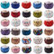 Craftdady 100 Stück Abstandsperlen mit Großes Loch, 11-12x7-7.5 mm, Assorted Crystal Strass European Charm Perlen für Schmuckherstellung