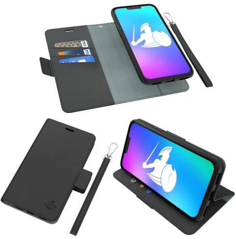 DefenderShield Schutzhülle für iPhone 12 / 12 Pro EMF & 5G Strahlenschutz, abnehmbar, magnetisch, EMF-Schild & RFID-blockierend, mit Handgelenkschlaufe