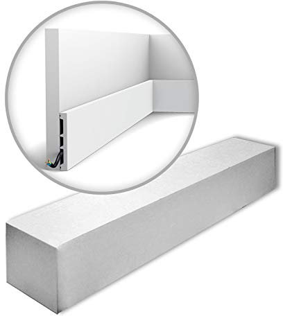Orac Türumrandungen DX163-2300-RAL9003-box 230 cm x 1,3 cm x 10,2 cm aus extrudiertem Polystyrol (HDPS) endbeschichtet mit weißer Farbe (RAL 9003) 18 Leisten / 41,4 m