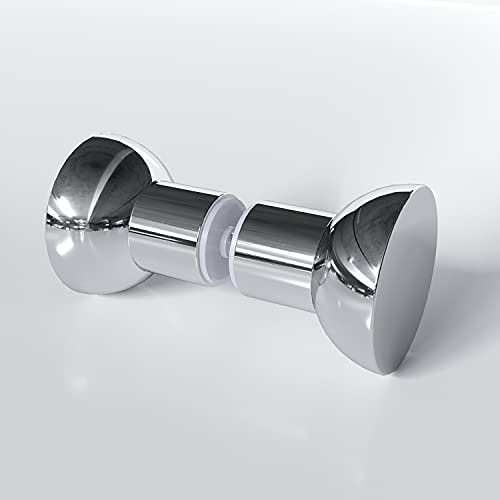 AQUABATOS® Duschtürknopf Duschtürgriff Türknauf Dusche Griff Knopf Dusche-Griff Türklinken Türgriff aus Zink-Druckguss mit Chrom behandelt
