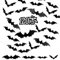 Runmeihe Pegatinas Halloween, 120 PCS 3D Murciélago Pegatinas Pared Decorativas, Murciélago Aterrador Realista de 4 tamaños, para Ventanas, Pared, Puerta de casa, Decoracion Halloween