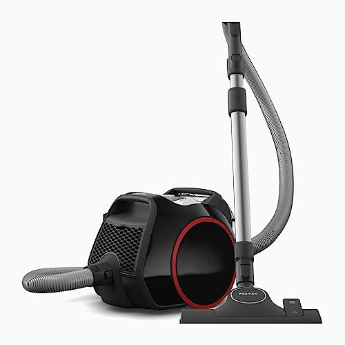 Miele Boost CX1 – Bagless Vacuum Cleaner, Efficient, Compact and Handy, with Vortex Technology and AirClean Hygiene Filter, Black and Red