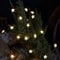 Lights4fun 50er LED Micro Sternen Lichterkette außen mit Timer warmweiß batteriebetrieben