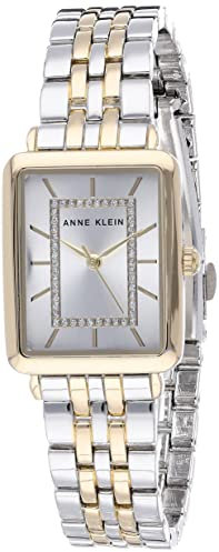 Anne Klein Women's Glitter Accented Bracelet Watch Two Tone