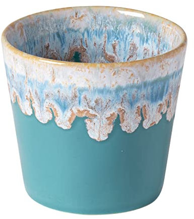 Costa Nova, Grespresso Collection Elegant Dinnerware Stoneware Lungo Mug, Turquoise, 0.21 L, 6-Piece