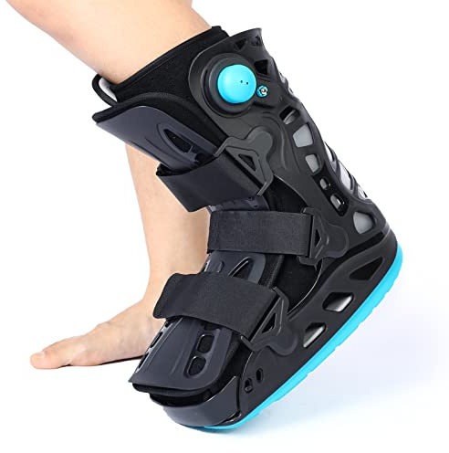 GHORTHOUD Inflatable Walker Boot, Air Cam Walker Fracture Boot, Short Walker Brace Walking Boot Orthopaedic Boot for Sprained Ankle, L4360 (Medium)