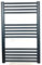 Greened House Anthracite Straight Heated Towel Rail W500mm x H800mm Flat Central Heating Wall Mounted Towel Radiator