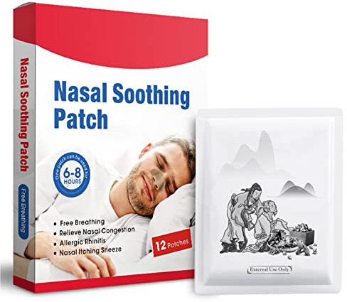 Raxove respiración Nasal - Tiras Nasales para Roncar - 12 Count Funciona instantáneamente para Mejorar el sueño, Reducir los ronquidos, aliviar la congestión Nasal Debido a resfriados