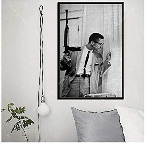Poster Malcolm X Poster, Wandkunst, Bilder, Leinwand, Malerei, Poster Und Drucke, Heimdekoration 50X70Cm Kein Rahmen