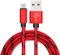 YSJJZRL Cavo USB tipo C Custodia in alluminio Nylon intrecciato Cavo dati caricabatterie rapido 2A per Samsung A50 A51 S20 S10 ecc. (0,25 M,Rosso)