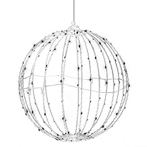 AMhomely Christmas Lantern, Xmas LED Ball Lights Sphere, Lighted Holiday Balls For Outdoor Indoor Party Yard Tree Garden Decorations for Holiday Wedding Garden Party Wall Eave Indoor Outdoor Decor