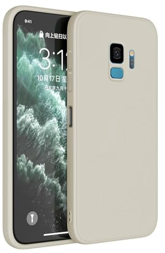 Topme Handyhülle Hülle Fur Samsung Galaxy S9 (5.8 Inches) Case Schutzhülle, Hautschutz Aus TPU Silikonhülle - Altweiß