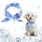 Hjumarayan Dog Cooling Collar, Instant Cooling Scarf for Dogs, Hot Weather Cooling Bandana, Blue, S, M, L