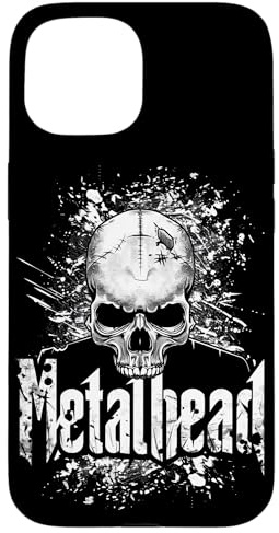 Metalhead Totenkopf für Mosher, Metalheads und Gothics Hülle für iPhone 15