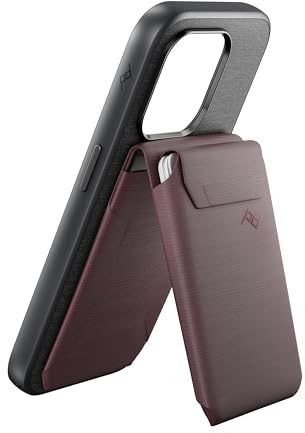 Peak Design Mobile Stand Wallet Eclipse Slim Profile On-Demand Stand Wetterfestes Nylongewebe Verbindet sich mit Handyhüllen MagSafe Kompatibel für iPhone, Samsung und Google Handys