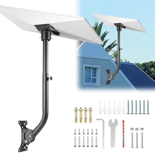 Starlink Gen 3 Mount, Starlink Gen 3 Wall Mount, Starlink Mounting Kit Gen 3, Starlink Long Wall Mount for Starlink Internet Kit Satellite, Starlink roof Mount with Starlink Gen 3 Pipe Adapter