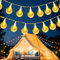 cshare Ghirlanda luminosa a batteria, 6 m, con 40 LED, luce bianca calda, con timer, impermeabilità IP65, luci a globo, per interni ed esterni, albero di Natale, giardino, camera da letto, bambini
