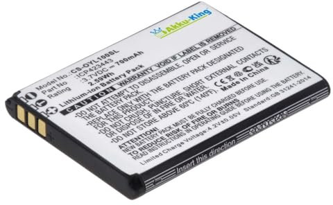 Akku kompatibel mit Olympia ICP423443 - Li-Ion 700mAh - Luna, Primus, Style Plus, Style View