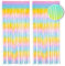 PHENO FLAGS 2 Stück Regenbogen Lametta Vorhang, 1x2,5m - Glitzernde Silvester-Deko im Funkelnden Metallic-Look, Lametta Girlande für Ihre Party