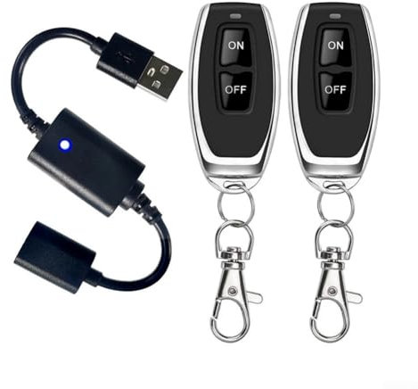 Fernbedienungsschalter, DC 5V Wireless RF Fernbedienungsschalter, USB Stecker und Buchse, Treiber Power On/Off Control Switch, LED Strip Switch (P30-2)