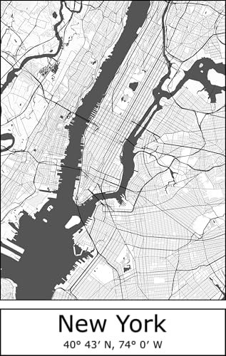 Moin Socks New York: Geschirrtuch/Abtrockentuch/Küchenandtuch mit Karte BZW. Stadtplan von New York