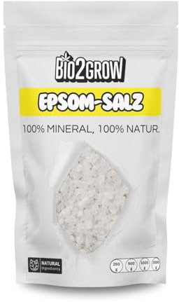Bio2grow Epsom-Salz 1000 Gramm - Naturdünger mit Magnesium und Schwefel für verbesserte Nährstoffaufnahme & fördert Aroma & Geschmack
