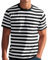 Herren T-Shirt Kurzarm Shirt mit Streifen und Rundhalsausschnitt,Herren-T-Shirt S-3XL