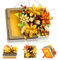 SJUNJIE Bouquet de Fleurs Plantes Artificielles Bac à Fleurs Coulissant pour des Surprises Bouquets Artificiels Fête des Mères Cadeau de Saint-Valentin pour Adultes et Enfants Cadeau Femme