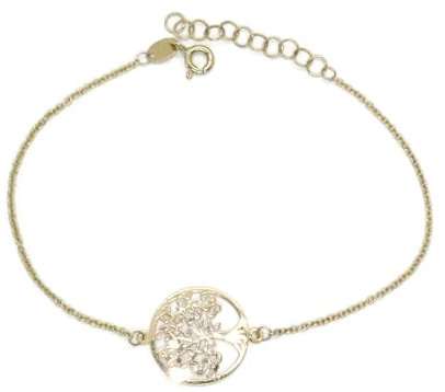 Never Say Never Bracelet en or jaune 18 carats avec arbre de vie. Plus familier que le petit-déjeuner du dimanche... et fabriqué en or.
