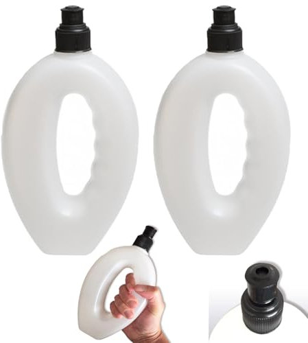 Pack of 2x 500ml Handheld Workout Running Water Bottles Portable Outdoor Camping Hiking Running Sporting Bottles