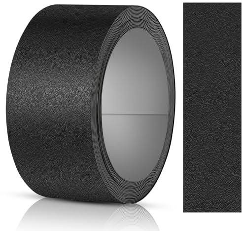 NUTKIT Melamine Edge Tape Self-Adhesive, Kitchen Worktop Furniture Edging Strip, Secure Hold Without Ironing, Masking & Packaging Tape for Edges Banding/Shelves/Wooden Panels(40mm x 5m, Black)