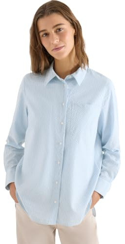 Cecil Damen Gestreifte Seersucker Bluse