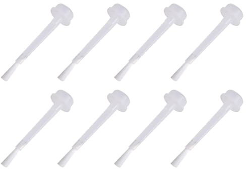 TOYANDONA Lot de 100 Pinceaux de Rechange Liquides Blancs pour Vernis à Ongles Poudre à Tremper, Compatibles Manucure French, pour Application Précise et Usage Professionnel
