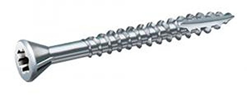 1000 Stk. QZ Combi Spanplattenschrauben Kleinkopf Vollgewinde 5.0x40 TX-25 Stahl gehärtet verzinkt