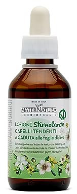Maternatura, Lozione Stimolante Capelli Tendenti alla Caduta alle Foglie di Olivo, Trattamento Anticaduta, Bio Beauty Routine Capelli Tendenti alla Caduta, Made in Italy - 100 ml