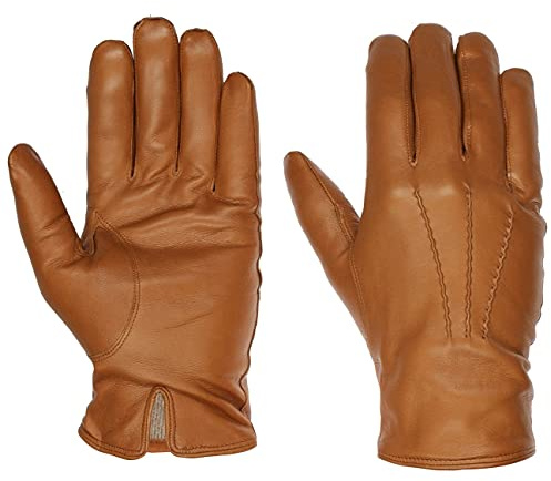 Caridei Classic Nappaleder Herrenhandschuhe Fingerhandschuhe Handschuhe Lederhandschuhe (10 HS - camel)
