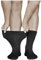 vitsocks Chaussette sans élastique diabétique extra large Homme (3 PAIRES) non comprimante pieds gonflés, noir, 39-41