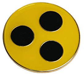 Blindenplakette Plakette aus Metall mit Magnet