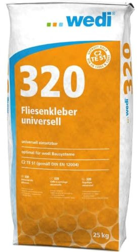 Colle à carrelage universelle WEDI 320, 25kg
