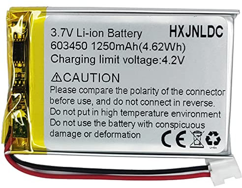 Batería de Repuesto de 3,7 v 1250 mAh para Auriculares estéreo inalámbricos Sony PS4 Gold, Compatible con el Controlador PS3 CECHZC2E CECHZC2J CECHZC2H CECHZC2A y CECHZC2U, Lip1349 LIP1472 LIP1859
