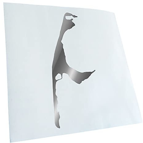 Kiwistar - Autoaufkleber - Chrom - 24x10cm Sylt - Deutschland - Insel - Heckscheibe Auto Aufkleber wetterfest für Kfz LKW Mofa Truck - Sticker außen selbstklebend Tuning Zubehör für Fenster Fahrzeug