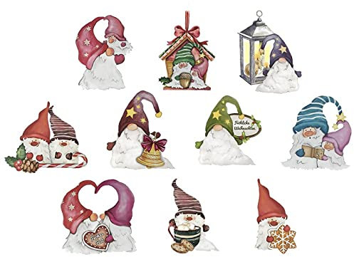 Ideen mit Herz 3-D Motive, ausgestanzt, ca. 7-10 cm, 10 Stück im Beutel | Bilder zum Basteln & Dekorieren | Grußkarten selber machen | Bildmotive für Scrapbooking & DIY-Deko (Wichtel)